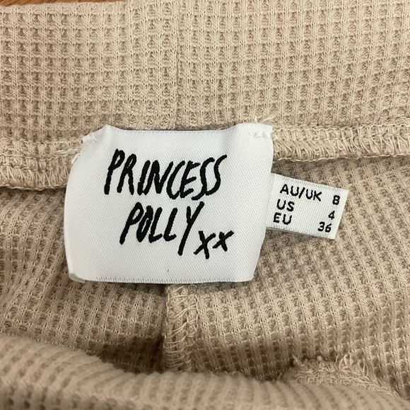 Size 4 Joggers! Nude color. Waffle material - Picture 4 of 4